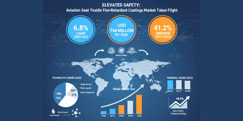 Aviation Seat Textile Fire-Retardant Coatings Market 2026: USD 480+ Million Industry Growing at 6.8% CAGR Through 2032